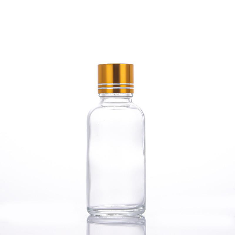 Reiseflasche für ätherische Öle aus Milchglas mit Gummitropfer