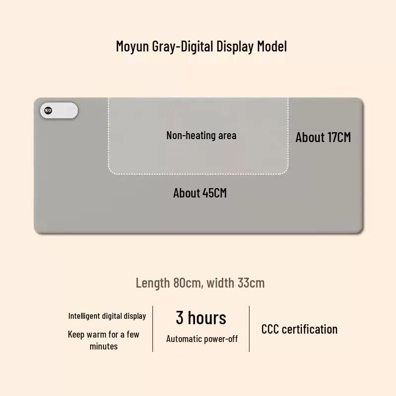 Hotson Electric Heated Desk Pad - Desktop Heater & Writing Mat with Warmth Function