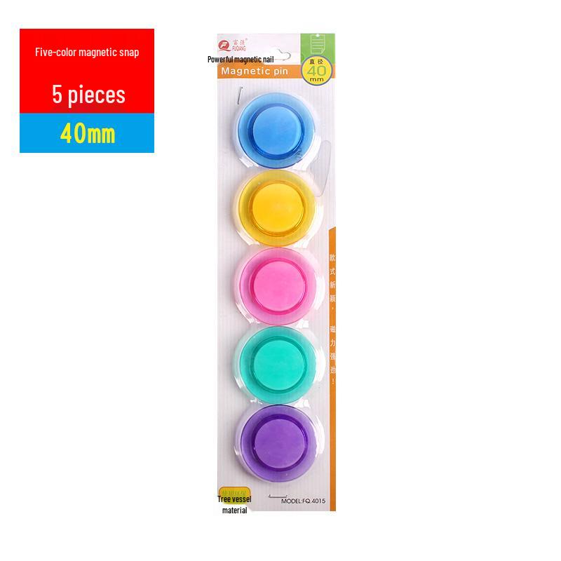 Smiley Face Magnetic Buttons: Colorful, Strong Magnets for Whiteboards & Chalkboards