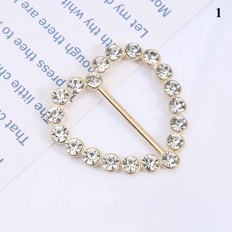 1Pcs Pearl Rhinestone Clothing Corner Knot Buckle Waist Buckle Silk Scarf Clothes T-Shirt Shirt Hem Buckle Luxury Decorative