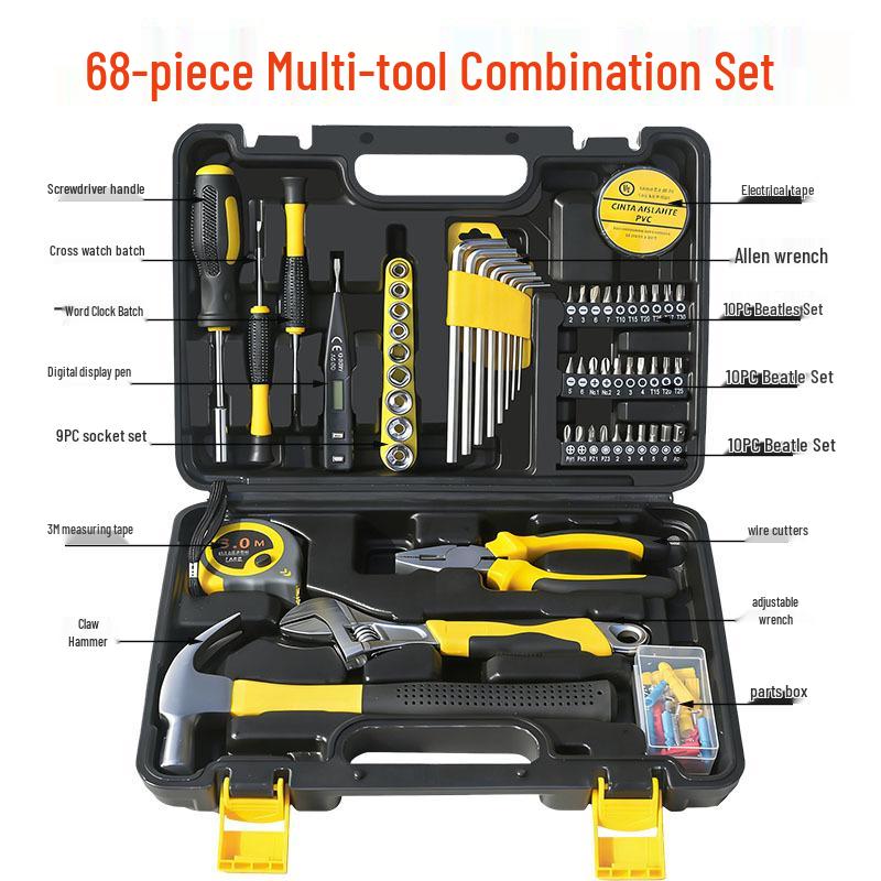 108-delars hushållsverktygssats för bilreparation och hemmabruk