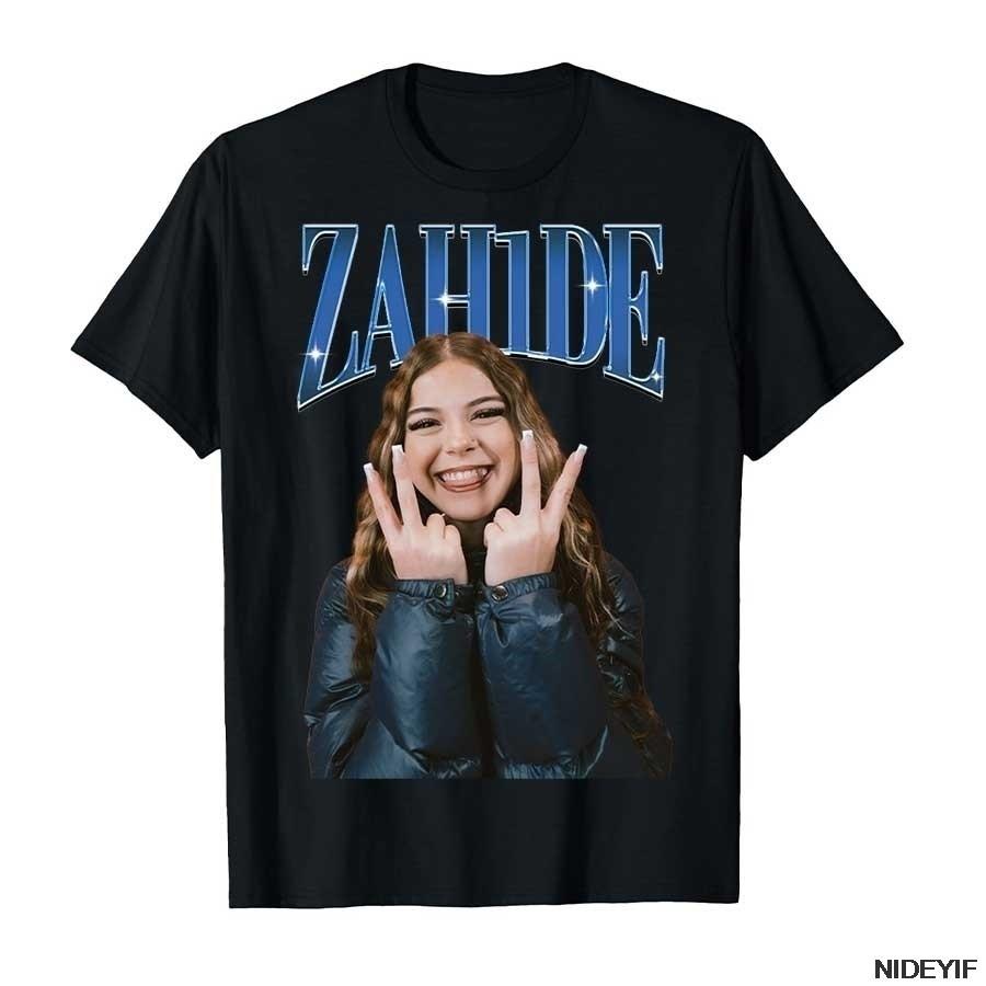

Zahide Merch T shirt for Unisex Women Hiphop Streetwear Oversized Tops Zah1de 100 Cotton TShirt ZH9 3XL