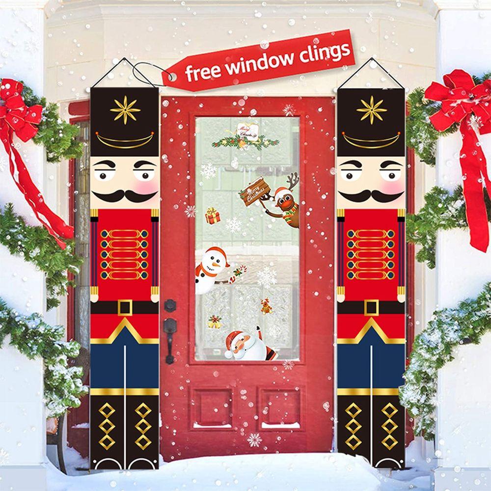 

Рождественская вывеска на крыльце, новогодний подарок, рождественская подвеска, баннер на дверь для домашнего декора, рождественские украшения C