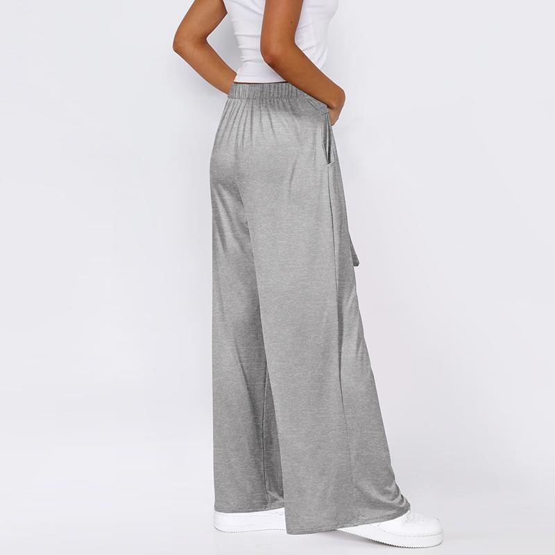 Women Autumn Winter Wardrobe Staple Versatile Draped Cotton High-Waisted Straight-leg Yoga Pants