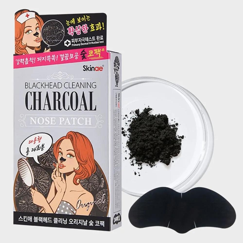 Pore and Blackhead Management Cleansing Nose Pack Sebum Control Charcoal 24 Packs