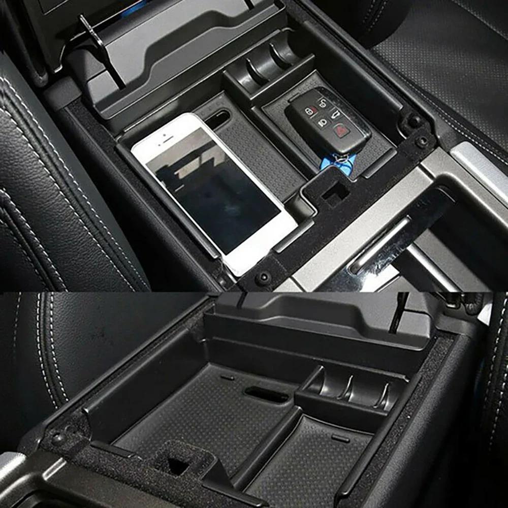 Car Center Console Organizer Tray Armrest Storage Box For Land Rover Range Rover Evoque 2011-2018 Car Interior Accessories