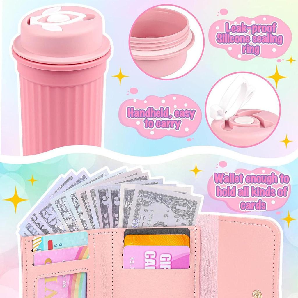 Play Purse For Little Girls Toddler Purse With Pretend Makeup Dress-Up Games Princess Pretend Makeup Accessories