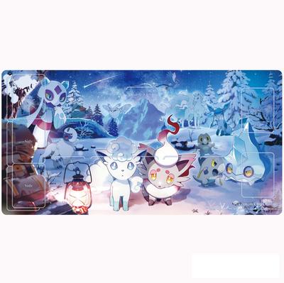 POKEMON Center Original Pokemon Card Game Rubber Playmat Snowy Gathering