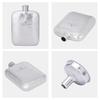 Boundless Voyage Titanium Hip Flask, Gold, 170ml Capacity, Lightweight Flask with Funnel, for Outdoor Camping, Model Ti3263D (Silver), 4 Colors