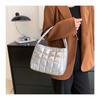 New Fashion Plaid Quilted Faux Leather Tote Bag for Women Large Capacity Handbag Double Handle Shoulder Purse