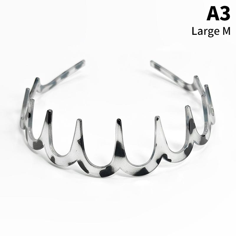 Headband Hair Comb Zigzag Band Notched Headband Woman Man Girl Christmas Birthday Gift Rescue Broken Hair Artifact