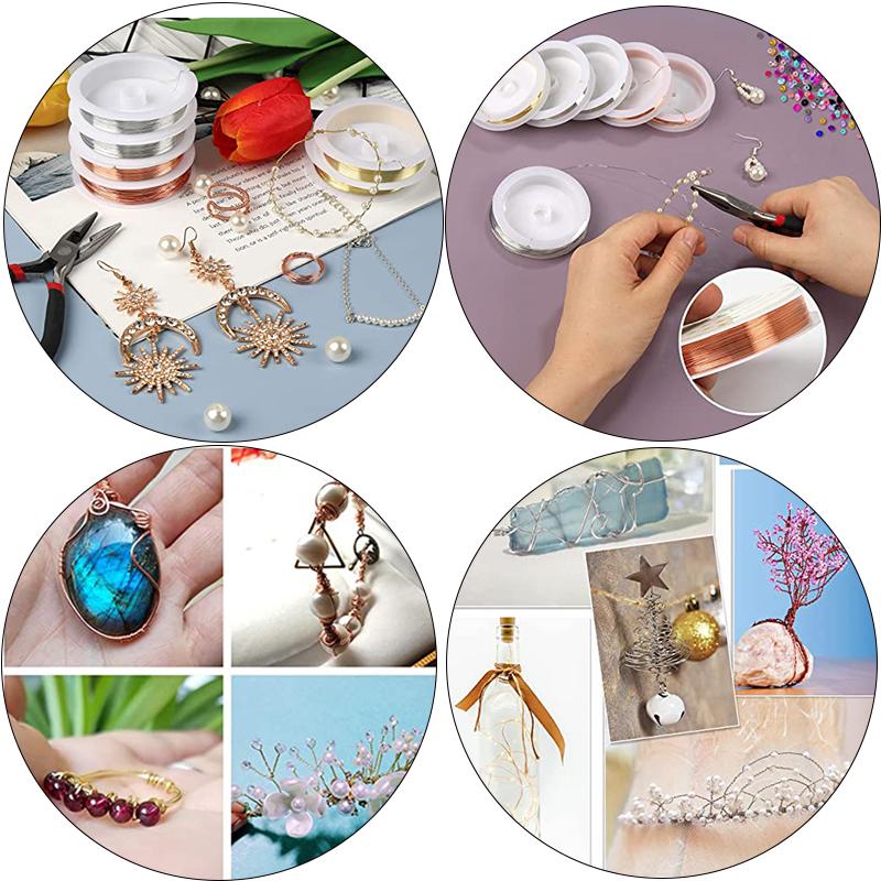 1 Roll Copper Wires For Jewelry Making Gold Rhodium Beading Wire Cord Metal Diy Charm Bracelets Earring Finding Thread Crafts