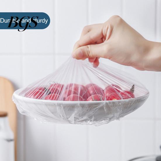 Food Storage Wraps 100Pcs Bowl Covers Good Sealing Large Opening Dust-proof Reusable Plastic Keep Freshness Food-grade Stretchable Packaging