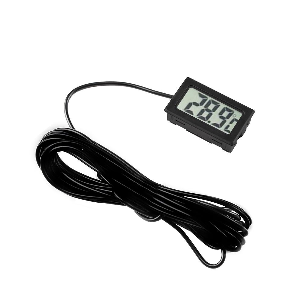 FY-10 Встраиваемый цифровой термометр с ЖК-дисплеем, тестер/датчик/монитор температуры для аквариума, водяной бани, 5 м, без батарейки LR44