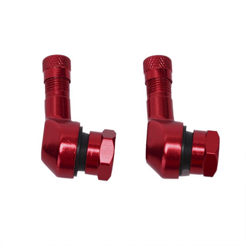 2X Cnc Motocicletă cu unghi de 90 de grade Anvelopă de roată Tubeless Tijă de supapă Aluminiu