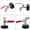 Złącze kranu do zbiornika IBC z gwintem grubym S60x6 X 1/2'' 3/4'' Adapter do złącza wodnego 1000L Garden Home Zamienny zawór przyłączeniowy