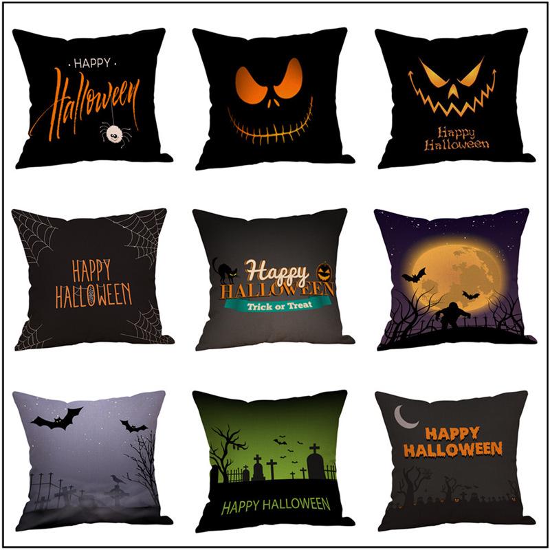 Stylish Halloween Sofa Throw Pillow Cover with Creative Backrest Design