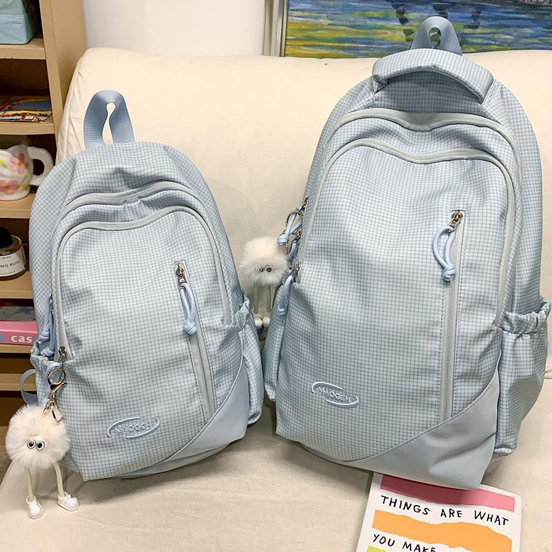 Children's Schoolbags Elementary School Students  Girls Junior High School Students  High School Students  Large Capacity Splicing Backpacks