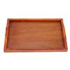 Wooden Serving Tray, 11.89 X 7.95 Inches, Rectangular Wooden Serving Platter with Rustic Handles for Breakfast in Bed, Coffee Table, Kitchen, Dining R