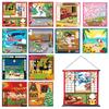 Jenerik Furoshiki Calico Cat Dream Japon Dört Ocak Küçük Set Montajsız Goblen Küçük Shantung Japonya'da Üretildi Set, Mike'ın Günlüğü, Mevsimler,