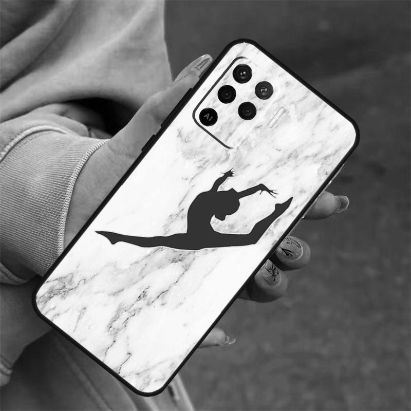 Love Gymnastics Case For OPPO A96 A76 A16 A98 A78 A58 A5 A9 A15 A17 A77 A52 A72 A53S A57S A54 A74 A94 Cover