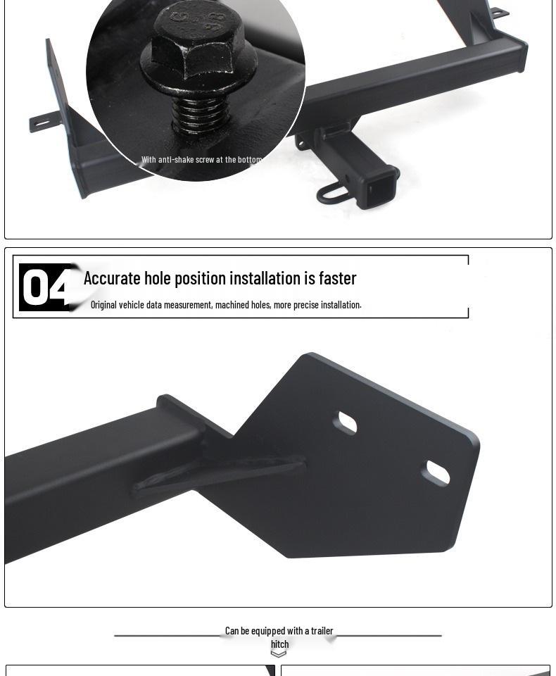 Ford Ranger JMC Dadiyu Huhu 3 Trailer Hitch Rear Tow Hook - Detachable for Towing