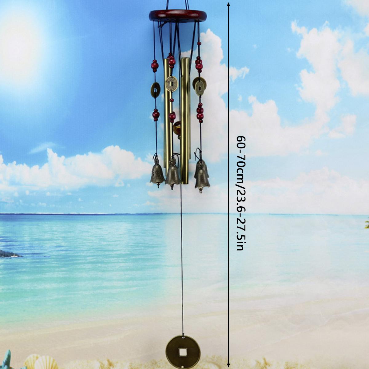 

DIY Wind Chimes Garden Yard Decoration Gold/silver Bells Outside Home Wedding Party Memorial Decoration Gifts Lucky Wind Bell бронзовий