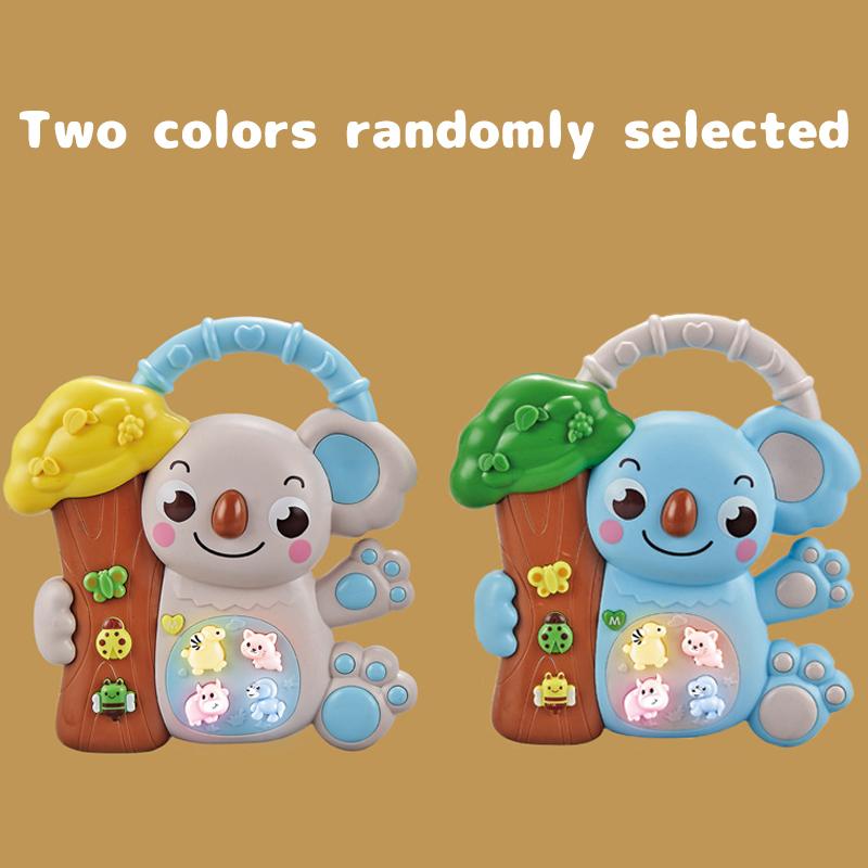 

Игрушки Электронная Пианино Клавиатура Животные для Малыша Ранняя Обучающая Игрушка с Подсветкой Музыка, Музыкальная Игрушка для Младенца 18М+ 1Pcs-Two color random