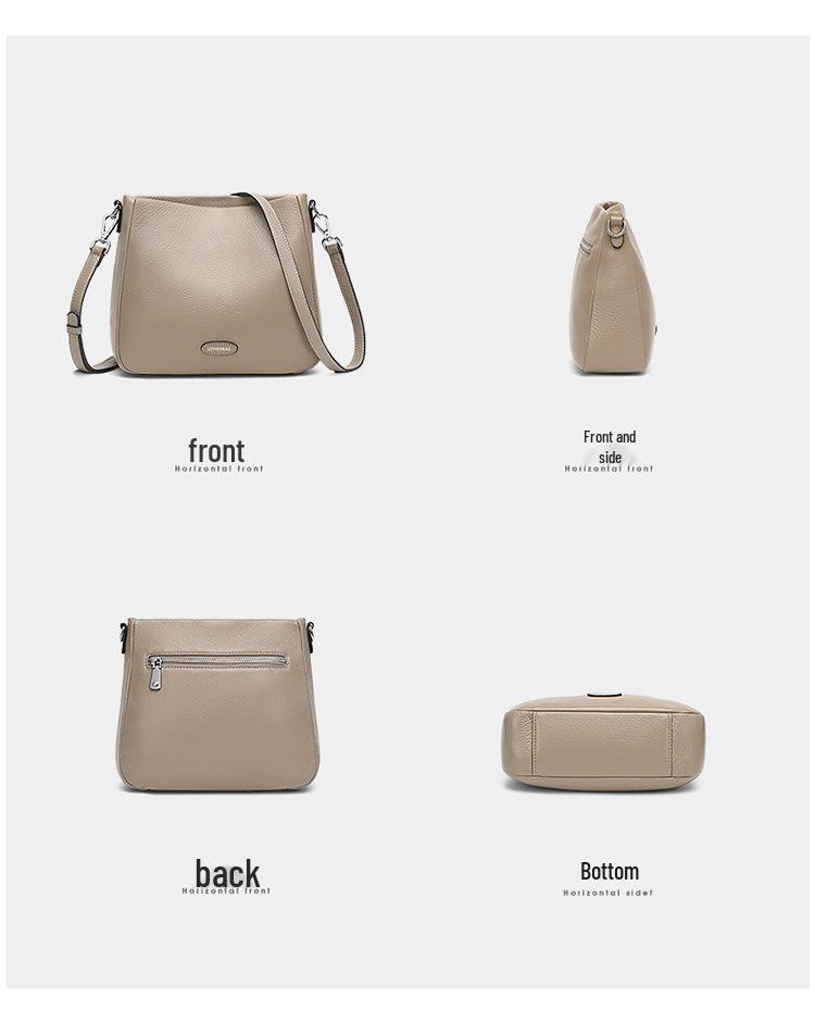 Women's Genuine Leather Crossbody Bag: High-Capacity, Versatile, and Stylish for Spring/Summer 2025