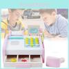 Hölzerne Registrierkasse Spielzeug für Kinder Realistisches Rollenspiel Supermarkt Spaß für die Kleinen