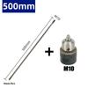 M10 Chuck Drilling Connect Rod Silver 8mm Hex Shank