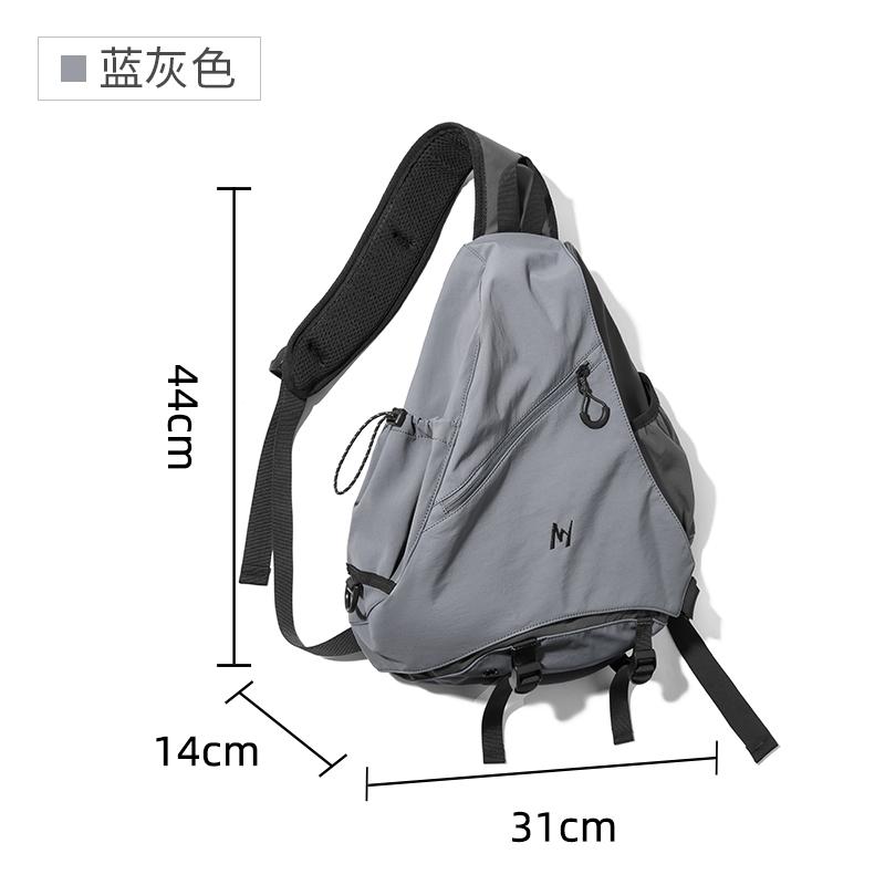 MOYYI Large Crossbody Bag for Men Waterproof Shoulder Bag with Adjustable Buckle Fashion Chest Bag for Traveling Sporting