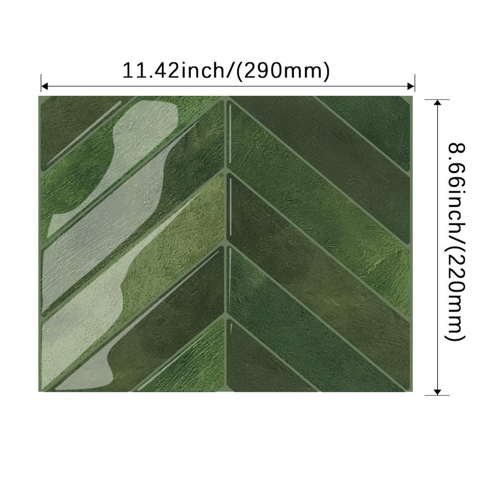 

11.4 x 9 Wallpaper Waterproof Stick Tile Durable Peel and Stick Backsplash for Kitchen Bathroom YJC0352