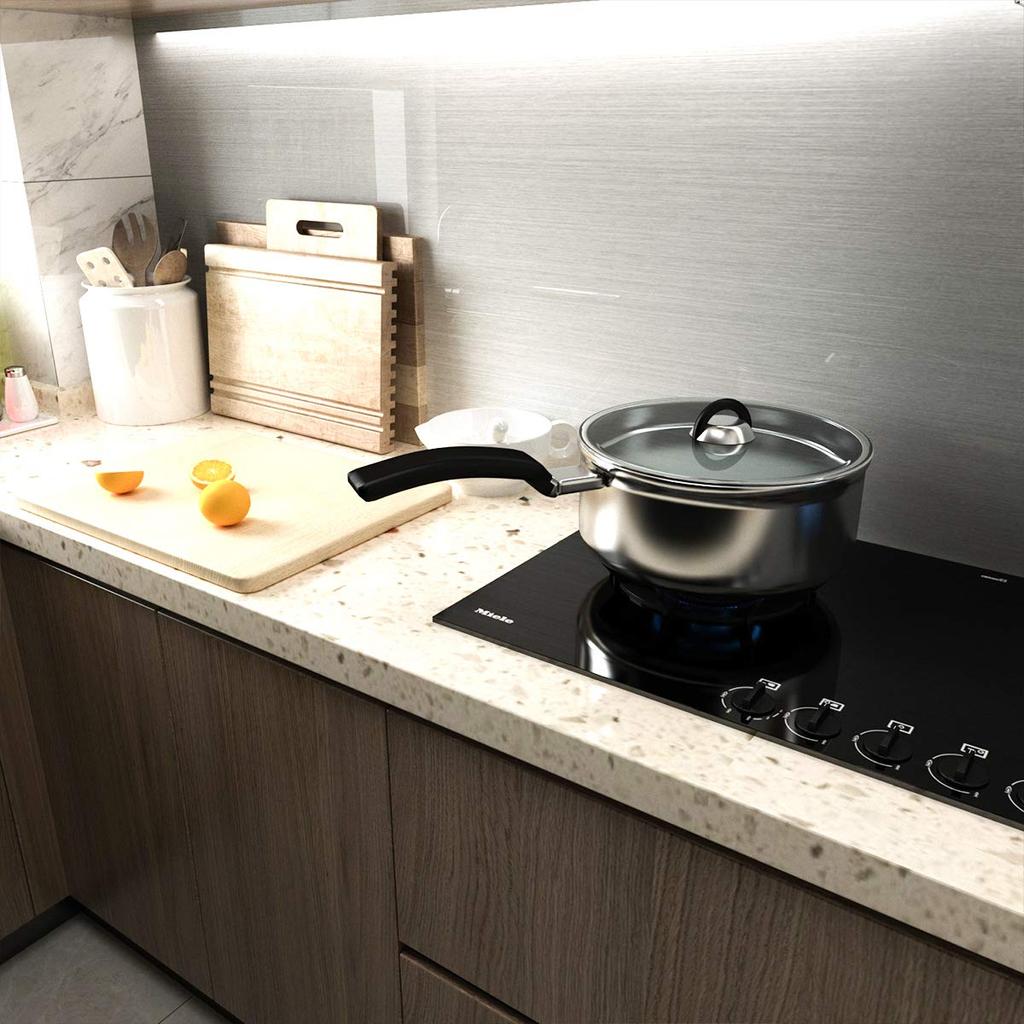 Aluminum Stainless Steel Kitchen Silver Metal Wallpaper Cupboard 40cm x Dryer Dishwasher Kitchen Interior Easy Cutting Decorative DIY Renovation