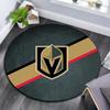 Vegas Golden Knights Runder Teppich, Teppich für Wohnzimmer Schlafzimmer Sofa Spielzimmer Dekor, Rutschfeste Bodenmatte