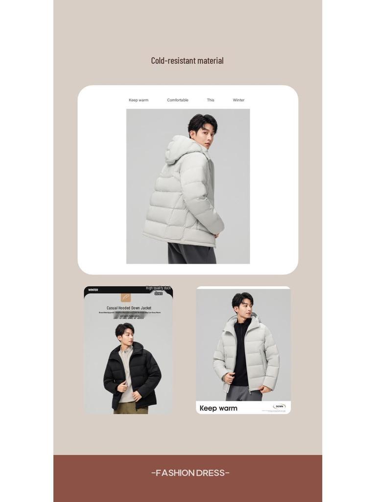 Custom Logo 50% White Duck Down Outdoor Sports Jacket Men/Women - Autumn/Winter Warm Plus Velvet