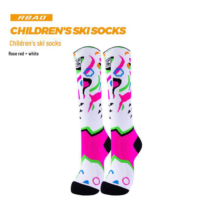 Chaussettes d'Hiver pour Enfants en Laine Mérinos - Épaisses, Chaudes, Tube Long pour Garçons et Filles