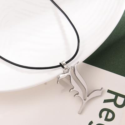 R Pin, Animation Peripheral Death Note Logo Alloy Necklace Fashion Pendant, Source Z Pin