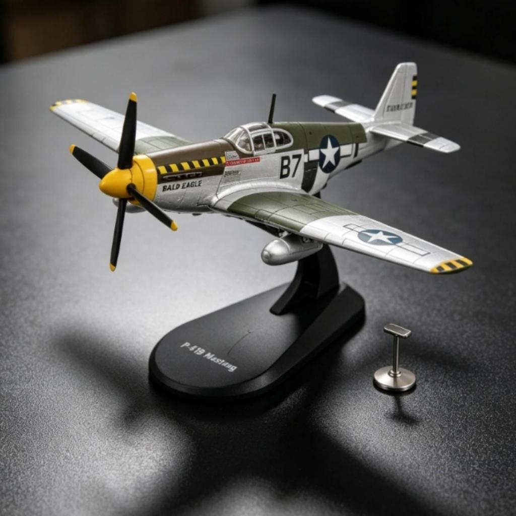 P-51B Aviation Legend Model Alloy with Display Stand