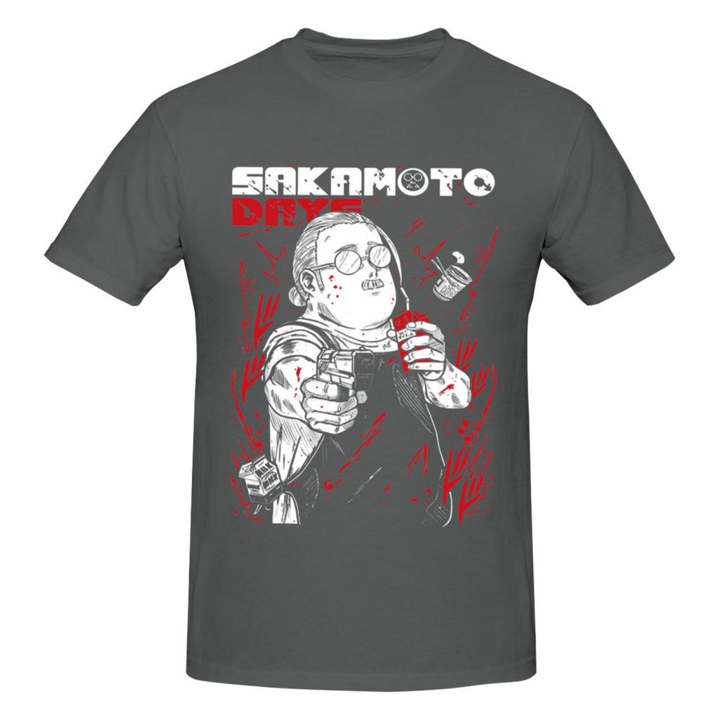 Unisex Sakamoto Days Anime Cool T Shirt Vintage Plus Size Cotton Crewneck Custom Sleeve Tee Shirt
