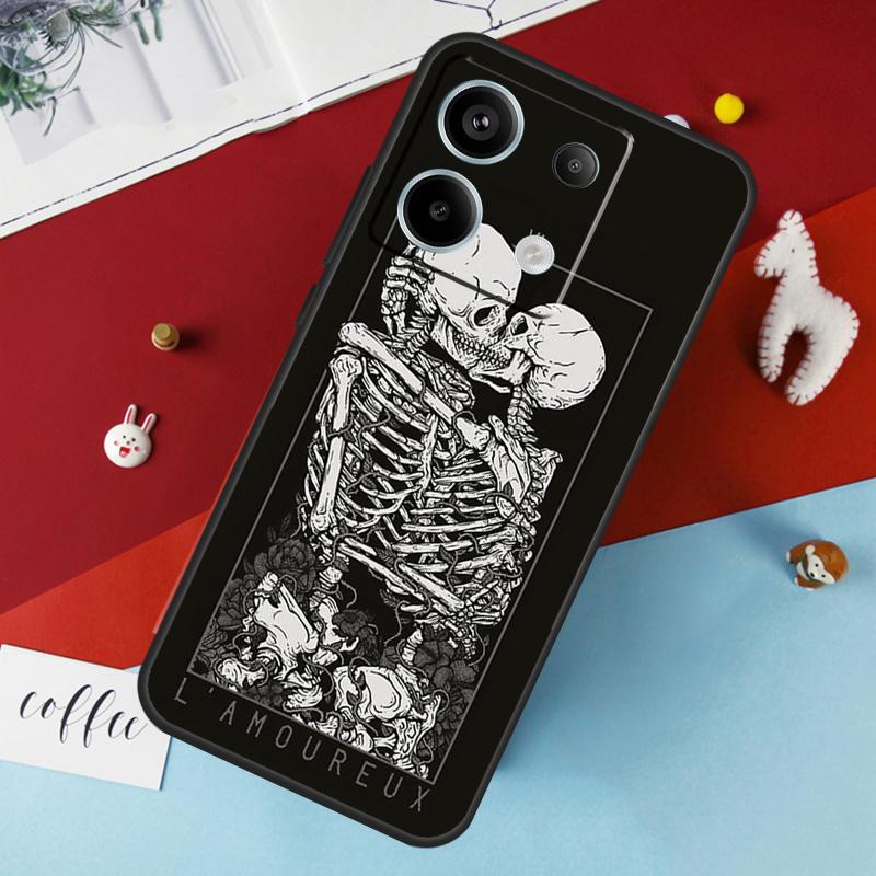 Aesthetics Skeleton Case For Xiaomi Redmi Note 13 Pro 14 12 11 10 15 Pro Plus Redmi 10C 12C 13C 14C 15C 15 Cover