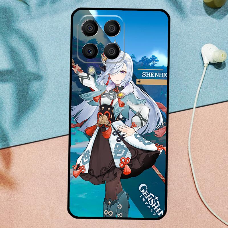 Genshin Anime Shenhe Für Samsung Galaxy M33 M35 M55 M15 M12 M13 M14 M34 M54 M53 M21 M31 M11 M32 M52 M06 M16 Hülle