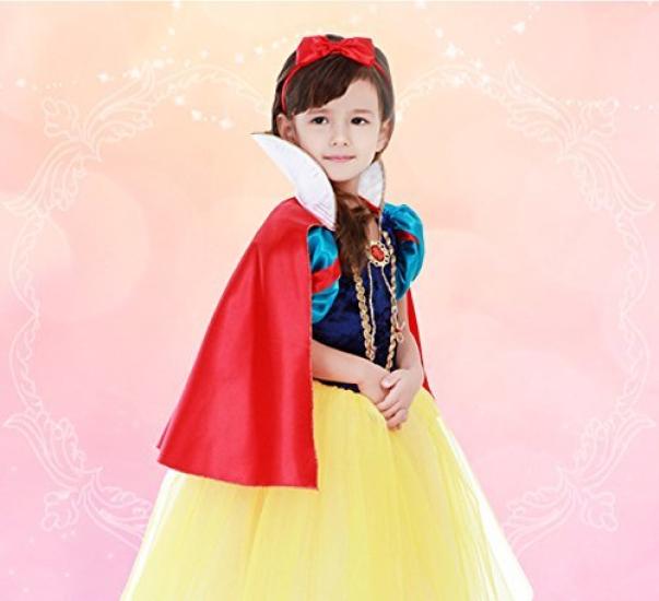 Pumpkin Parade Series Halloween Costume Snow White Princess Soft Silhouette Dress Set Size 100 [Umineko]