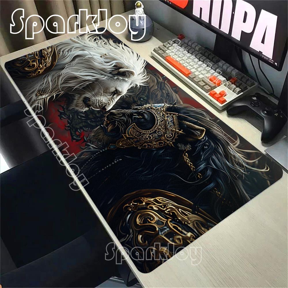Anime Lion Leopard Cool Designs Mouse Pad Laptop Computer Gaming Keyboard Mousepad Large Xxl Mousepads Antislip Big Desk Mats