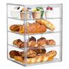 4-stufige Acryl-Brot-Auslagevitrine Verstellbar Abnehmbar Bäckerei-Schrank Transparente Vitrine Brotlagerbox Für Bäckerei