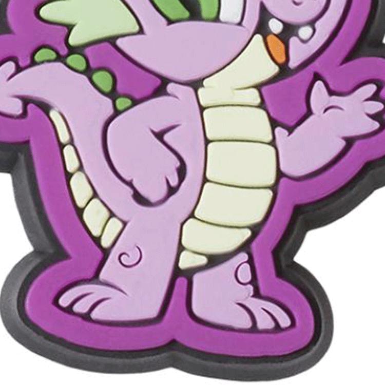 Crocs Cartoon Pattern PVC Shoe Accessories Women's Purple