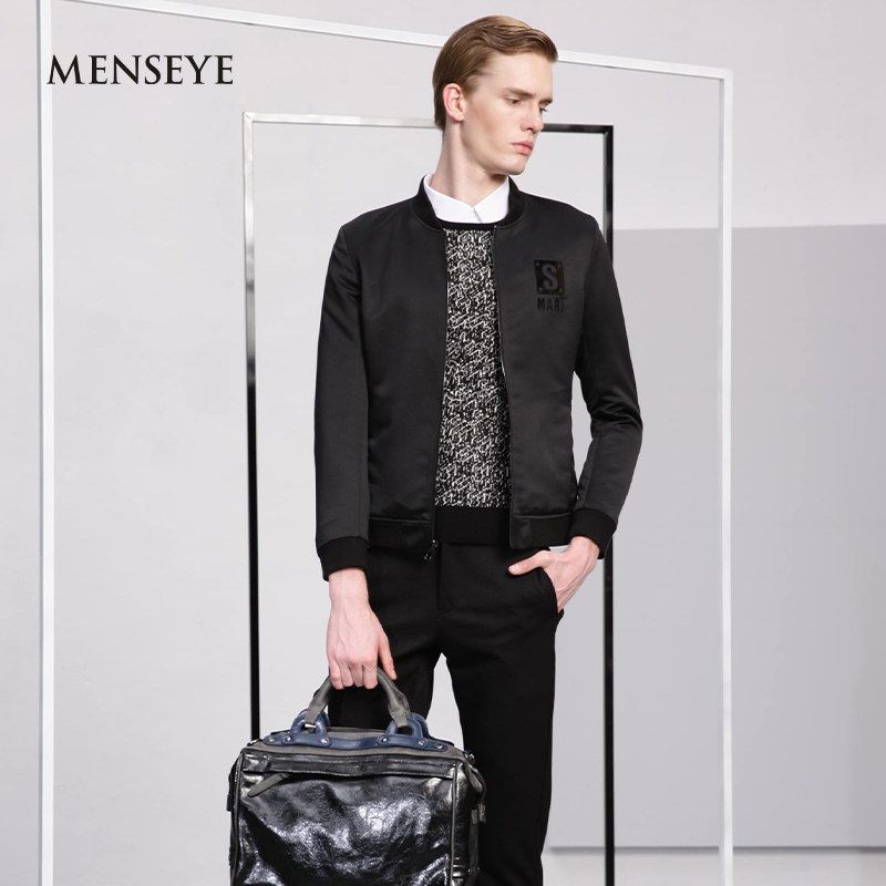 Menseye Spring and Autumn Sports Jacket Bomber Jacket
