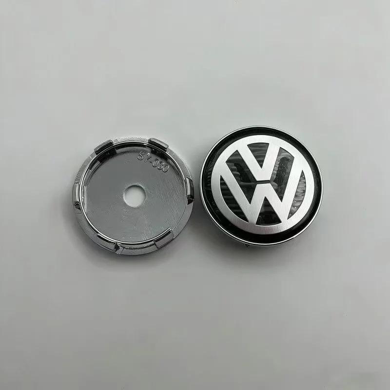 WGLRK1 3B7601171 1J0601171 Para VW Volkswagen, 4 piezas, 60MM 56MM 65MM 70MM, Tapas de buje de rueda con emblema para coche Golf, Acces