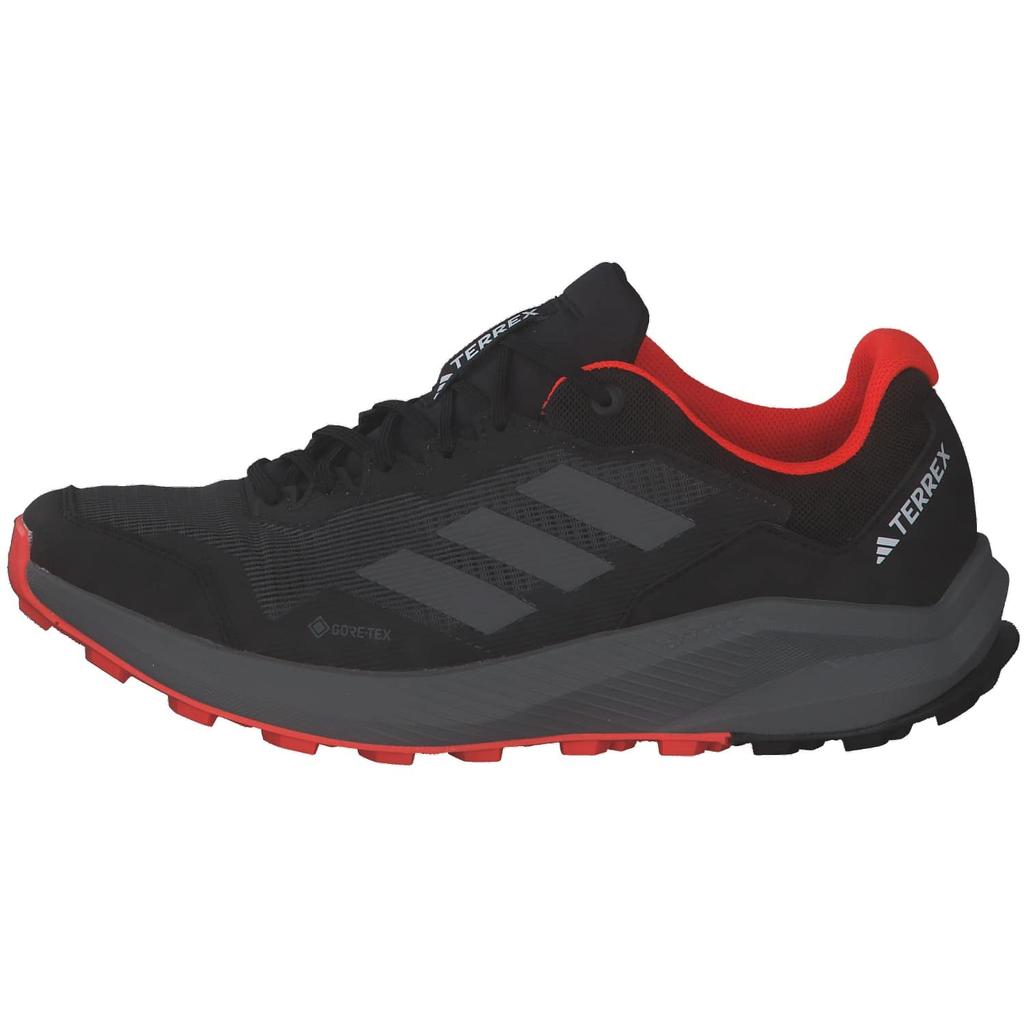 Adidas Terrex Trail Rider LTH85 Running Core Red Size GORE-TEX Men's Shoes, Black/Grey Four/Solar (HQ1233), 27.5cm