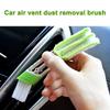 Multifunction Car Air Vent Cleaner Mini Double-end Vent Removable Outlet Auto Tool Interior Duster Cleaning Brush Accessori T8Q9